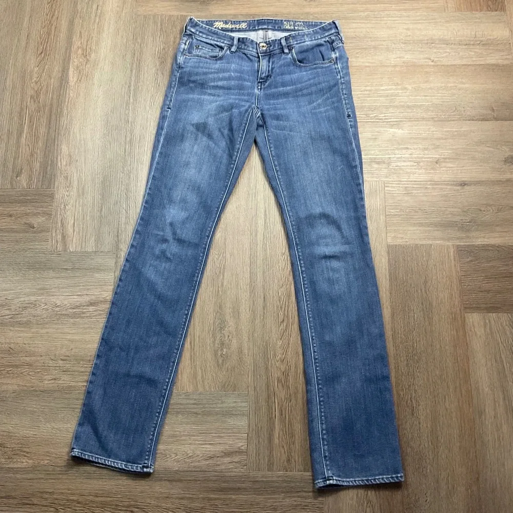 Madewell Rail Straight Low Rise Jeans Womens 27x34 Blue Medium Wash Classic Boho